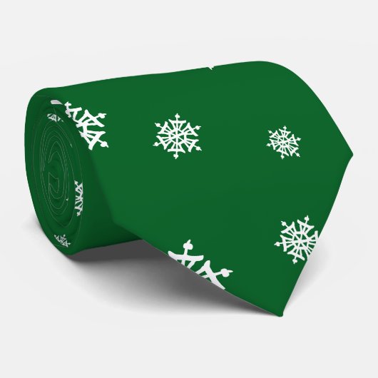 Kerstsneeuw Stropdas (Opgerold)