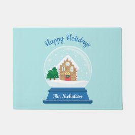 KERSTSNEEUW WERELDBOL DEURMAT