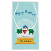 KERSTSNEEUW WERELDBOL KLEIN CADEAUZAKJE (Achterkant)