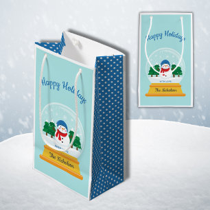 KERSTSNEEUW WERELDBOL KLEIN CADEAUZAKJE