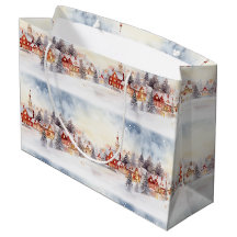 Kerstsneeuw Winter Wonderland Village Landschap