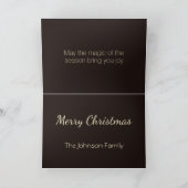 Kerstsneeuwbol Feestdagen Kaart (Binnen)