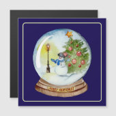 Kerstsneeuwbol met Sneeuwman & Boom (Voorkant / Achterkant)