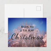 Kerstsneeuwbomen! Briefkaart (Voorkant / Achterkant)