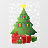 Kerstsneeuwbomen Cadeau Home Storefront Vinyl Raamsticker (Vel)