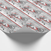 kerstsneeuwcellen cadeaupapier (Hoek)