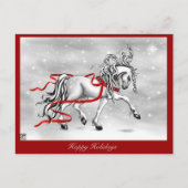 kerstsneeuwcellen feestdagenkaart (Voorkant)