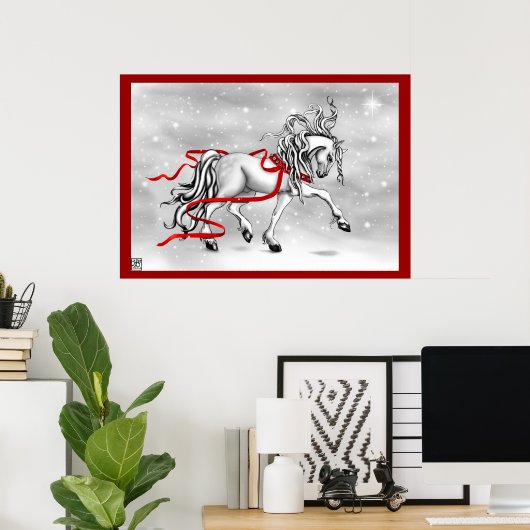 kerstsneeuwcellen poster (Thuiskantoor)