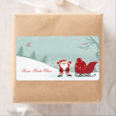 Kerstsneeuwen + Santa sleigh cadeau labels (Insitu)