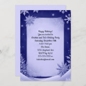 Kerstsneeuwfeest Kaart (Voorkant / Achterkant)