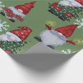 kerstsneeuwknomes cadeaupapier (Hoek)