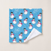 Kerstsneeuwman Bad Handdoek (Wasdoekje)
