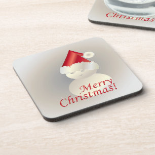 Kerstsneeuwman Bier Onderzetter