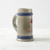 Kerstsneeuwman Bierpul (Voorkant links)