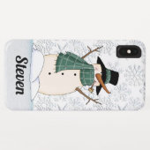 Kerstsneeuwman Case-Mate iPhone Case (Achterkant (horizontaal))