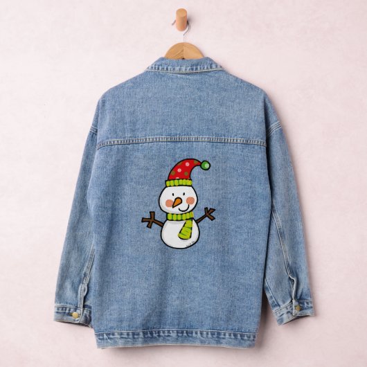 Kerstsneeuwman Denim Jacket (Hangar)