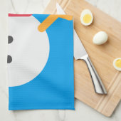 kerstsneeuwman emoji theedoek (Quarter Fold)