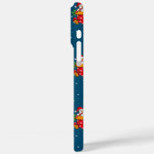 Kerstsneeuwman Fantasiepatroon Case-Mate iPhone Case (Achterkant / Links)