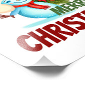 Kerstsneeuwman Foto Afdruk (Hoek)