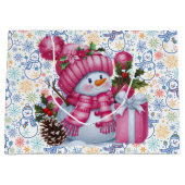 Kerstsneeuwman  groot cadeauzakje (Voorkant)