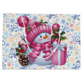 Kerstsneeuwman  groot cadeauzakje (Achterkant)
