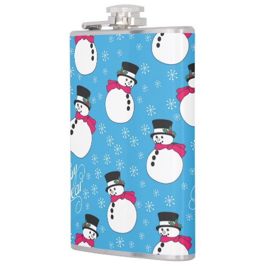 Kerstsneeuwman Heupfles (Links)