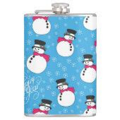 Kerstsneeuwman Heupfles (Voorkant)