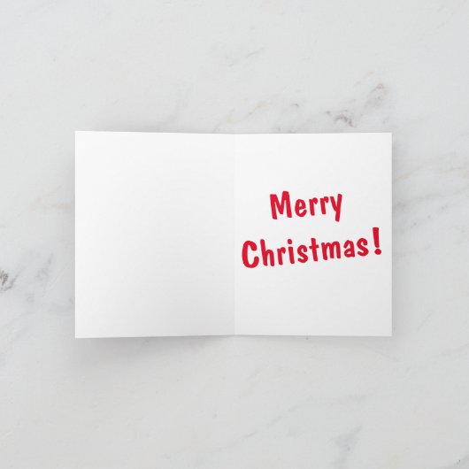 Kerstsneeuwman Kaart (Binnen)