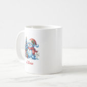 Kerstsneeuwman Koffiemok (Voorkant links)