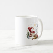 Kerstsneeuwman koffiemok (Voorkant rechts)