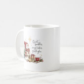 Kerstsneeuwman koffiemok (Voorkant links)