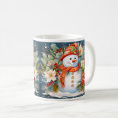 Kerstsneeuwman Koffiemok (Voorkant rechts)