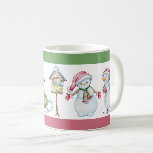 Kerstsneeuwman Koffiemok (Voorkant rechts)
