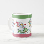 Kerstsneeuwman Koffiemok (Voorkant links)