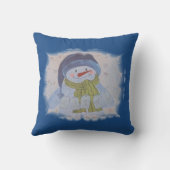Kerstsneeuwman Kussen (Achterkant)