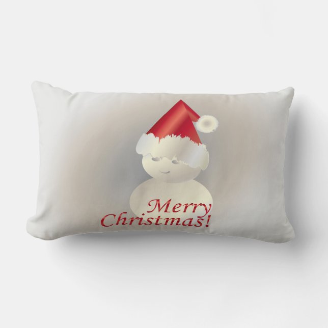 Kerstsneeuwman Kussen (Voorkant)