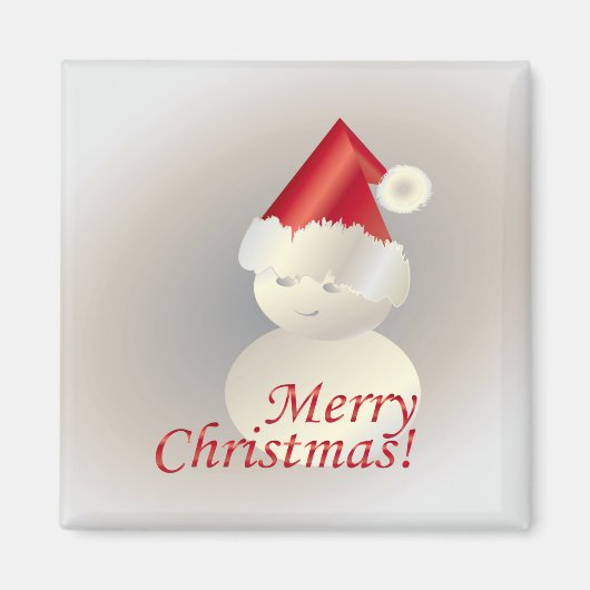 Kerstsneeuwman Magneet (Voorkant)