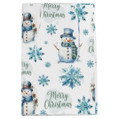 Kerstsneeuwman Medium Cadeauzakje (Voorkant)