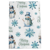Kerstsneeuwman Medium Cadeauzakje (Achterkant)