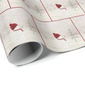 Kerstsneeuwman Met Gouden Ster Cadeaupapier (Rol Hoek)