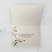 Kerstsneeuwman met gouden ster in sneeuw bedankkaart (Binnen)