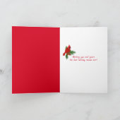 Kerstsneeuwman op slee feestdagen kaart (Binnen)