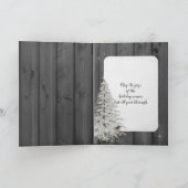 Kerstsneeuwman op zwart hout kaart (Binnen)