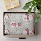 Kerstsneeuwman Patronen Ontwerp 6 Tissuepapier (Geschenk)