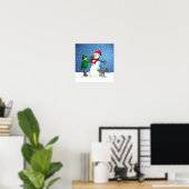 Kerstsneeuwman Poster (Thuiskantoor)