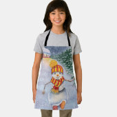 Kerstsneeuwman Schort (Insitu)