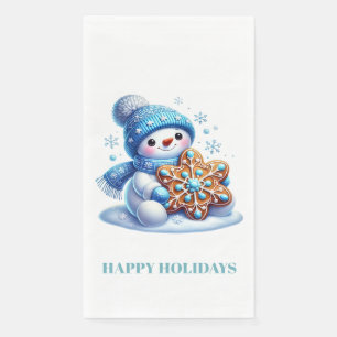 Kerstsneeuwman  servet
