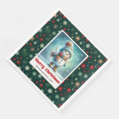 Kerstsneeuwman Servetten Persoonlijk Voor Kinderen (Hoek)