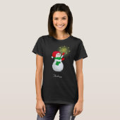 Kerstsneeuwman t-shirt (Voorkant volledig)