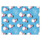 Kerstsneeuwman Tafelkleed (Voorkant (Horizontaal))